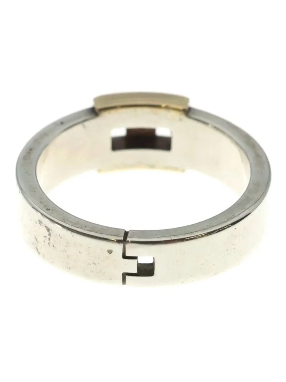 Hermes Ring Silver Yellow Gold